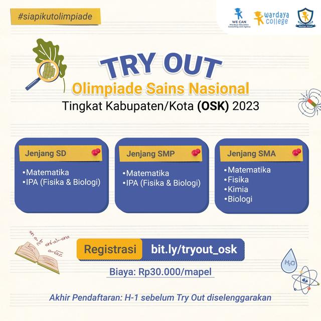 Try Out Olimpiade Sains Nasional Tingkat Kabupaten/Kota (OSK) 2023 - SMP