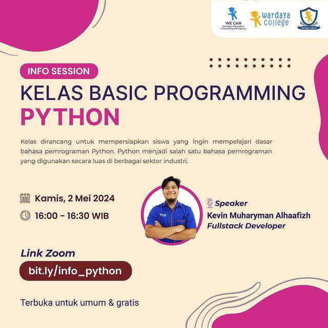 Info Session: Kelas Basic Programming Python